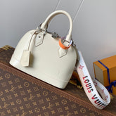 ALMA BB BAG 23 IN BEIGE GRAIN EPI COWHIDE